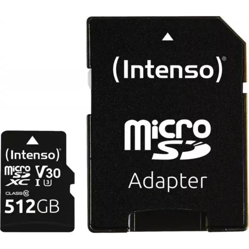 MicroSDXC-kortti Intenso 512 GB UHS-I luokka 10 3433493
