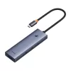 Baseus 4in1-keskitin UltraJoy USB-C–USB 3.0 harmaa kaapeli