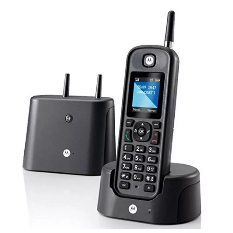 DECT-puhelin Motorola O201 soittajan tunnistus musta langaton luuri