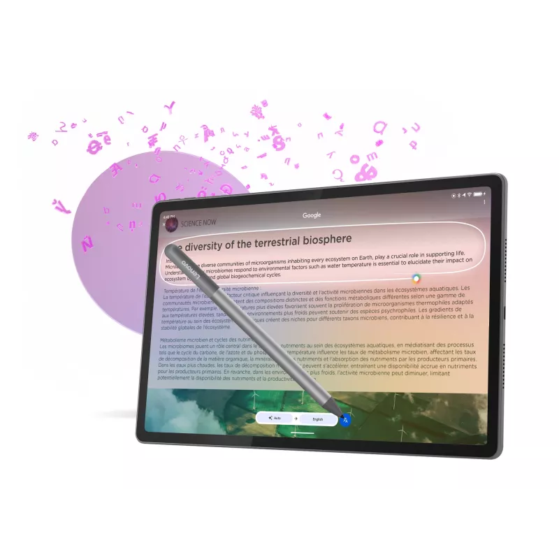 Lenovo Idea Tab Plus ZAG70201SE tabletti, 12,1 tuumaa (30,7 cm) IPS, 8 GB RAM, 256 GB, Wi-Fi, Android 15, kynällä, harmaa