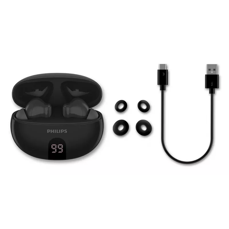 Langaton In-Ear-headset Philips TAT2520BK/00 — Bluetooth, 20–20000 Hz, 10 m kantama, 40 g, musta