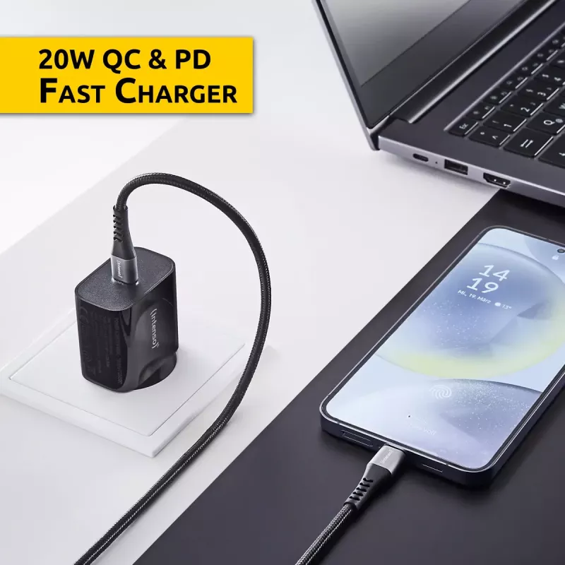 Virtalähde Intenso W20C 20W USB-C musta