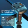Vention FFLB0 autolaturi FM-lähettimellä, Bluetooth 5.0, 3 USB-porttia (USB-C + 2× USB-A), 30 W PD, 30 W/18 W/5 W, musta