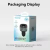 Vention FFLB0 autolaturi FM-lähettimellä, Bluetooth 5.0, 3 USB-porttia (USB-C + 2× USB-A), 30 W PD, 30 W/18 W/5 W, musta