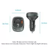Vention FFLB0 autolaturi FM-lähettimellä, Bluetooth 5.0, 3 USB-porttia (USB-C + 2× USB-A), 30 W PD, 30 W/18 W/5 W, musta