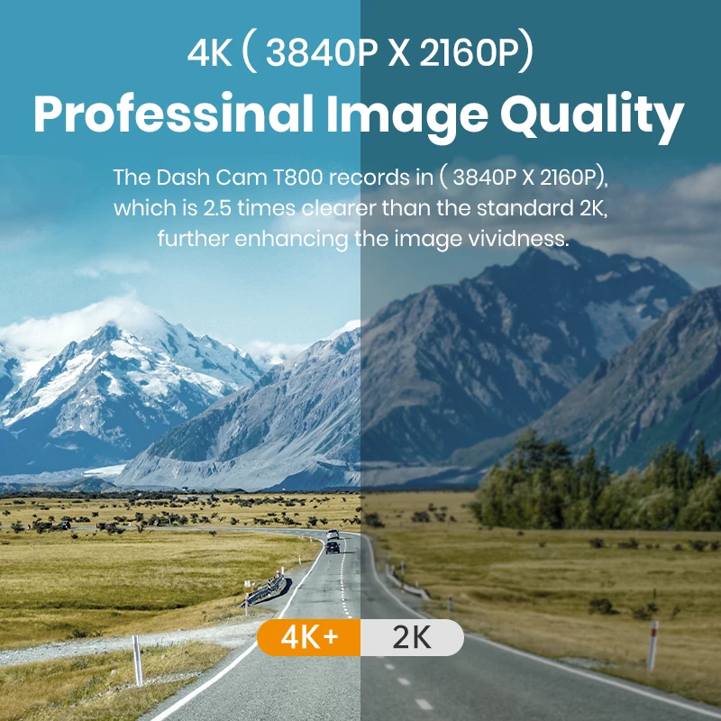 Imou T800 dashcam 4K Ultra HD Wi-Fi DC musta