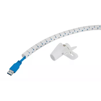 Kaapelinsuojus Neomounts ADS06-140WH Ø15 mm valkoinen usealle kaapelille