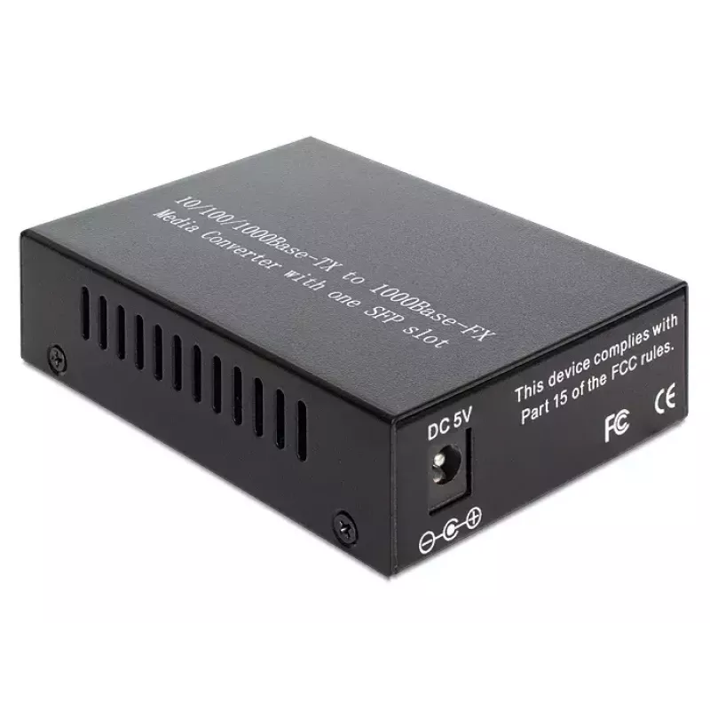 DeLOCK mediakonvertteri 1000Base-T - SFP 1000 Mbit/s musta