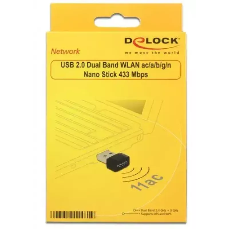 Verkkokortti DeLOCK 12461 WLAN 433 Mbit/s