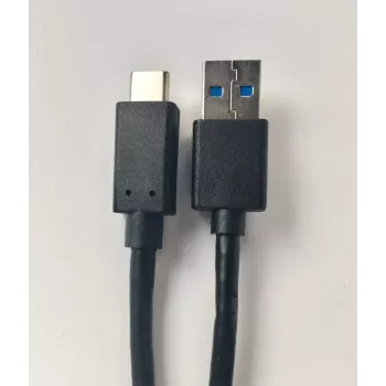 USB-kaapeli Helos 181542 USB 3.2 Gen 2 1 m USB A USB C musta