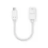 USB-kaapeli PureLink IS230 0,1 m USB-C - USB-A valkoinen