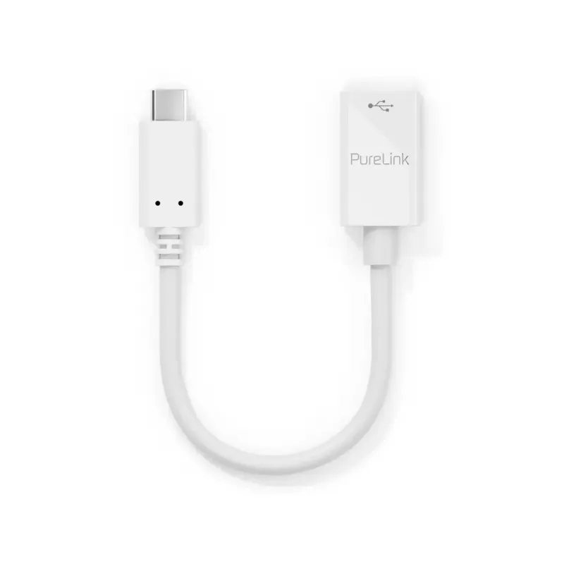 USB-kaapeli PureLink IS230 0,1 m USB-C - USB-A valkoinen