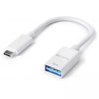USB-kaapeli PureLink IS230 0,1 m USB-C - USB-A valkoinen