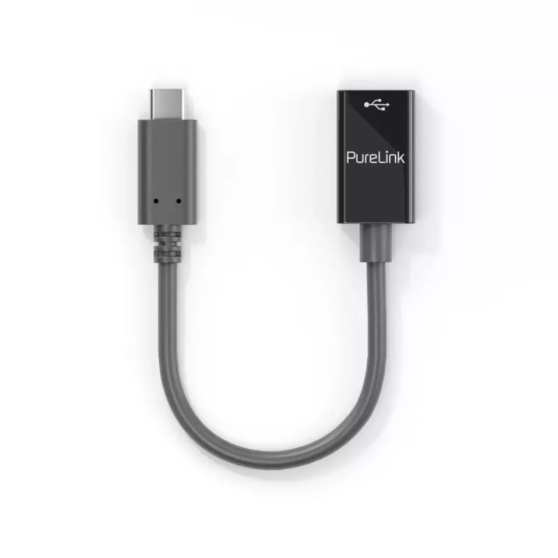 USB-kaapeli PureLink IS231 0,1 m USB-C USB-A musta