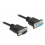 Sarjakaapeli DeLOCK 86601 musta 1 m RS-232 Sub-D9