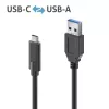 USB-kaapeli PureLink IS2611-005 USB 3.2 Gen 2 0.5m USB C USB A musta