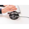 BakkerElkhuizen Oyster -kaapelihiiri, molempikätinen, pystysuunnittelu, laser, USB Type-A, 1200 DPI, musta, hopea