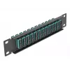 Kuitu-patch-paneeli DeLOCK 10 inch 12 porttia SC Duplex aqua 1U musta