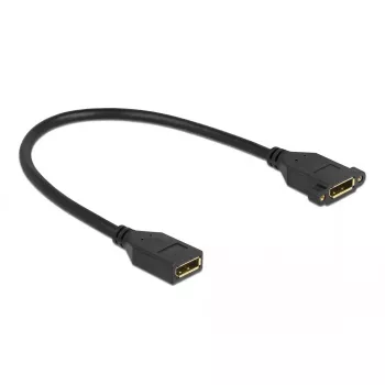DisplayPort-kaapeli liitin liittimeen paneeliasennukseen DeLOCK 87099