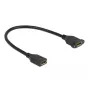 DisplayPort-kaapeli liitin liittimeen paneeliasennukseen DeLOCK 87099