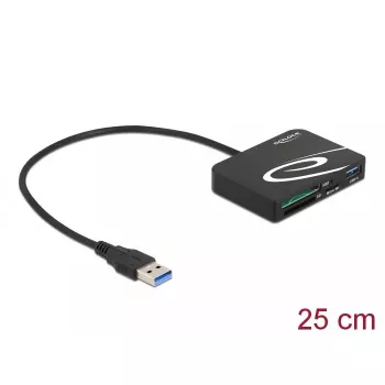 Kortinlukija DeLOCK 91756 musta MicroSD SD MMC USB 5 Mbit/s