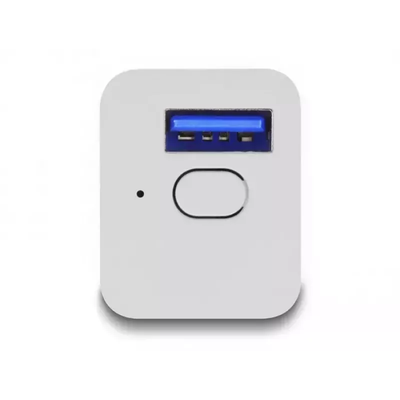 Delock 11828 WLAN EASY-USB älykytkin, MQTT, Tasmota-laiteohjelmisto, sisäkäyttöön, 2 A, valkoinen