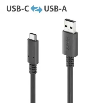 USB-kaapeli PureLink PI6100-020 2m USB 3.2 Gen 2 USB A USB C musta