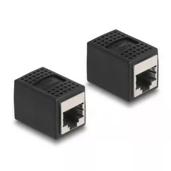 DeLOCK sovitin RJ45-liitin - RJ45-liitin Cat.6A musta