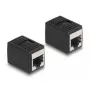 DeLOCK sovitin RJ45-liitin - RJ45-liitin Cat.6A musta