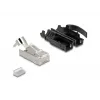 DeLOCK RJ45 modulaariliitinsarja Cat.6A 25 kpl vedonpoisto luotettava taittosuoja