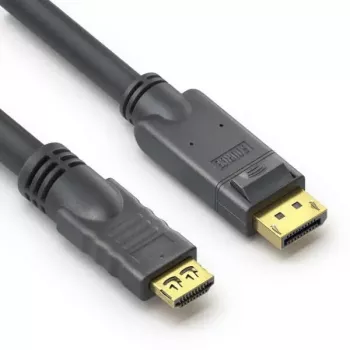 PureLink PI5110-100 videokaapelisovitin 10 m DisplayPort HDMI musta