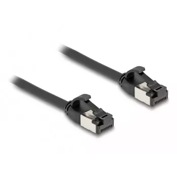 Verkkokaapeli DeLOCK RJ45 kaapeli uros uros Cat.8.1 1 m musta