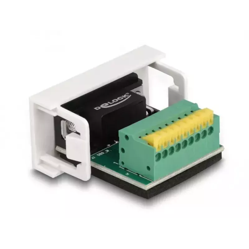 DeLOCK Easy 45 -moduuli D-Sub 9-napainen uros liitinrimaan 22,5 x 45 mm