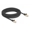 DeLOCK RJ45-verkkokaapeli Cat.6A S/FTP 10 m musta