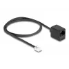DeLOCK puhelinkaapeli RJ11-uros RJ45-naarasliittimeen musta 1 m