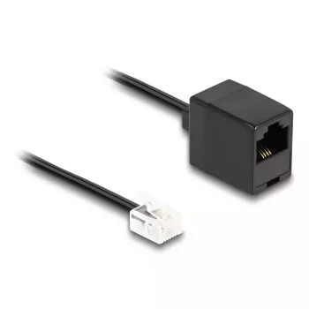 DeLOCK puhelinkaapeli RJ11-uros RJ45-naarasliittimeen musta 1 m