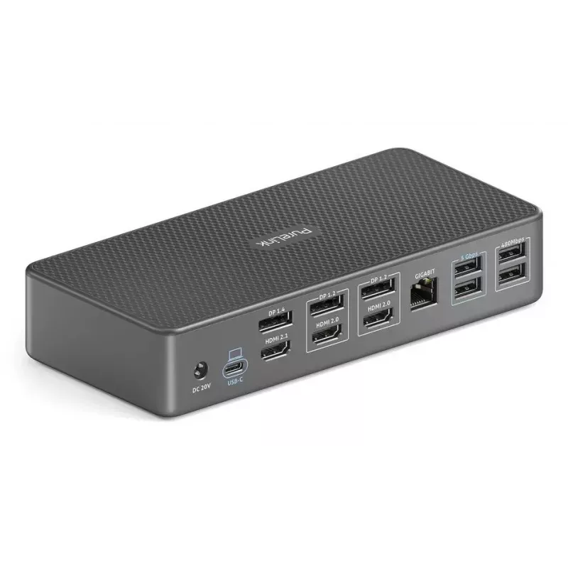 Telakointiasema PureLink VL-D230DL USB 3.2 Gen 2 Type-C harmaa johdollinen