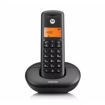 Langaton DECT-puhelin MOTOROLA E201 — langaton luuri handsfree-toiminnolla, jopa 50 rekisteröintiä