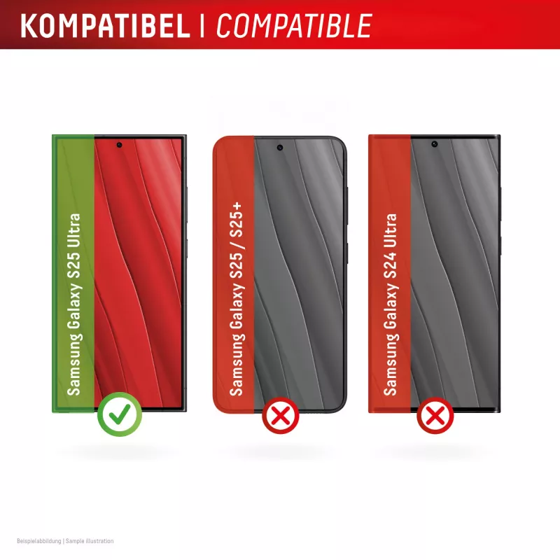Displex Privacy Screen Protector (10H) Samsung Galaxy S25 Ultralle, Eco-asennuskehys, privacy-suodatin