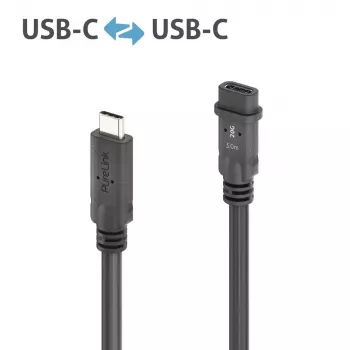 USB-kaapeli PureLink PI6630-030 USB4 Gen 2x2 3 m USB C musta