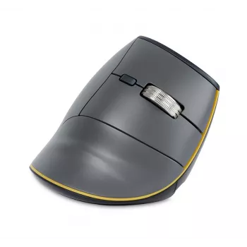 BakkerElkhuizen FastForward hiiri, oikeakätinen, pystysuunnittelu, optinen, RF Wireless + Bluetooth + USB Type-C, 500 DPI, harmaa