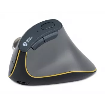 BakkerElkhuizen FastForward hiiri, oikeakätinen, pystysuunnittelu, optinen, RF Wireless + Bluetooth + USB Type-C, 500 DPI, harmaa