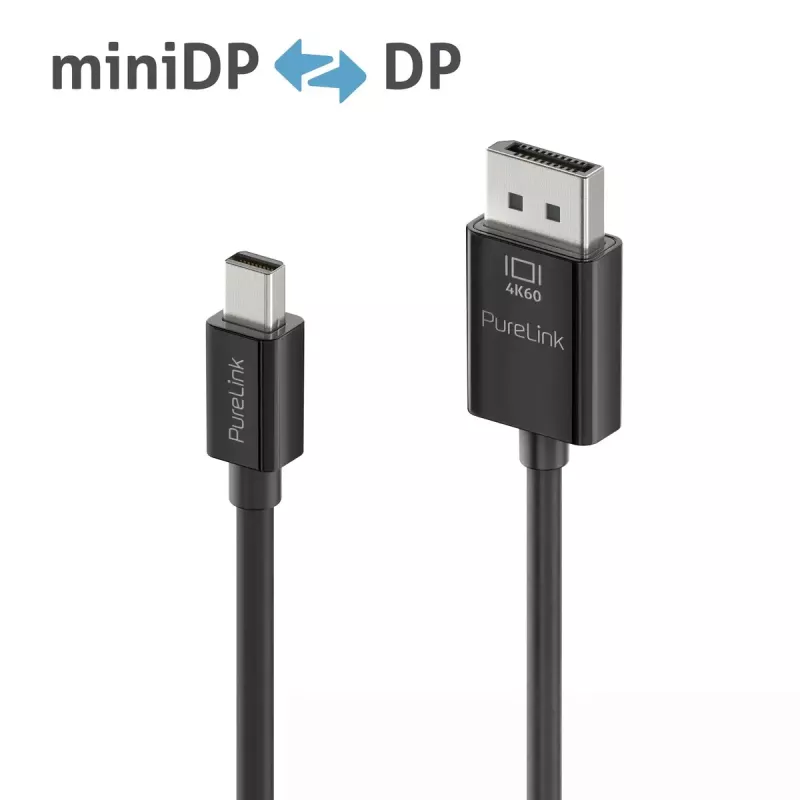 DisplayPort-kaapeli PureLink IS2121-030 3 m Mini DisplayPort musta