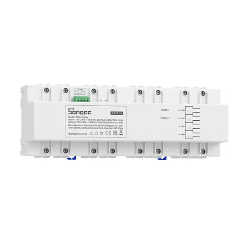 Älykytkin Sonoff SPM-4Relay 4-kanavainen Wi‑Fi-relemoduuli 4×20A