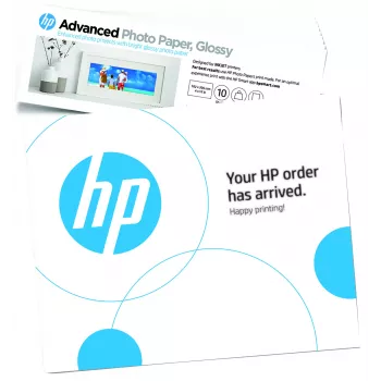 HP Advanced Photo Paper Glossy 65 lb 4 x 12 in. (101 x 305 mm) 10 arkkia