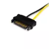 StarTech.com 15,2 cm SATA-virta 8-pin PCI Express näytönohjaimen virtakaapeli-adapteri