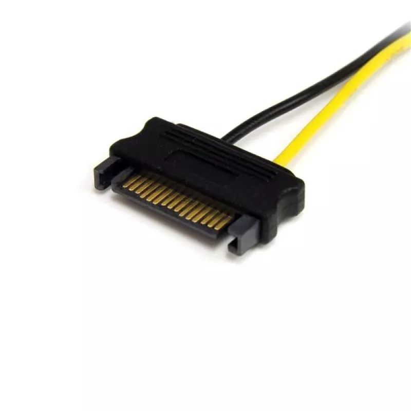 StarTech.com 15,2 cm SATA-virta 8-pin PCI Express näytönohjaimen virtakaapeli-adapteri