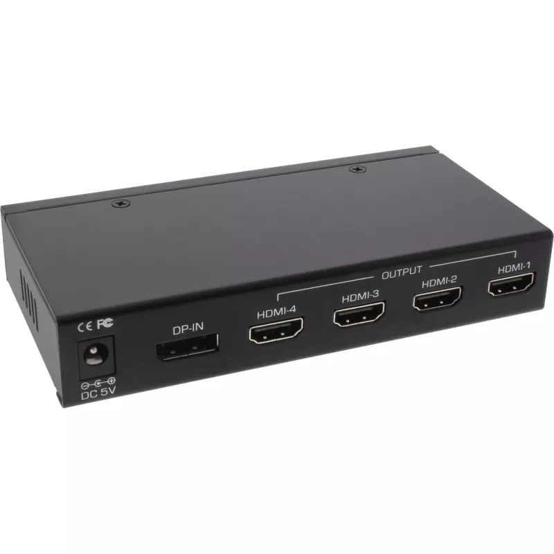 InLine DisplayPort HDMI 2x2 videoseinäjakaja 1 IN 4 OUT 4K UltraHD