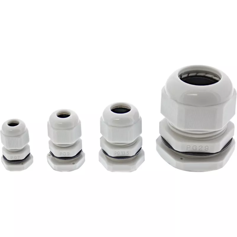 InLine kaapeliläpivienti nylon IP68 4 - 8 mm harmaa 10 kpl