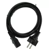 InLine virtajohto, CEE 7/7 suora / 3pin IEC C13 uros, musta, 5m